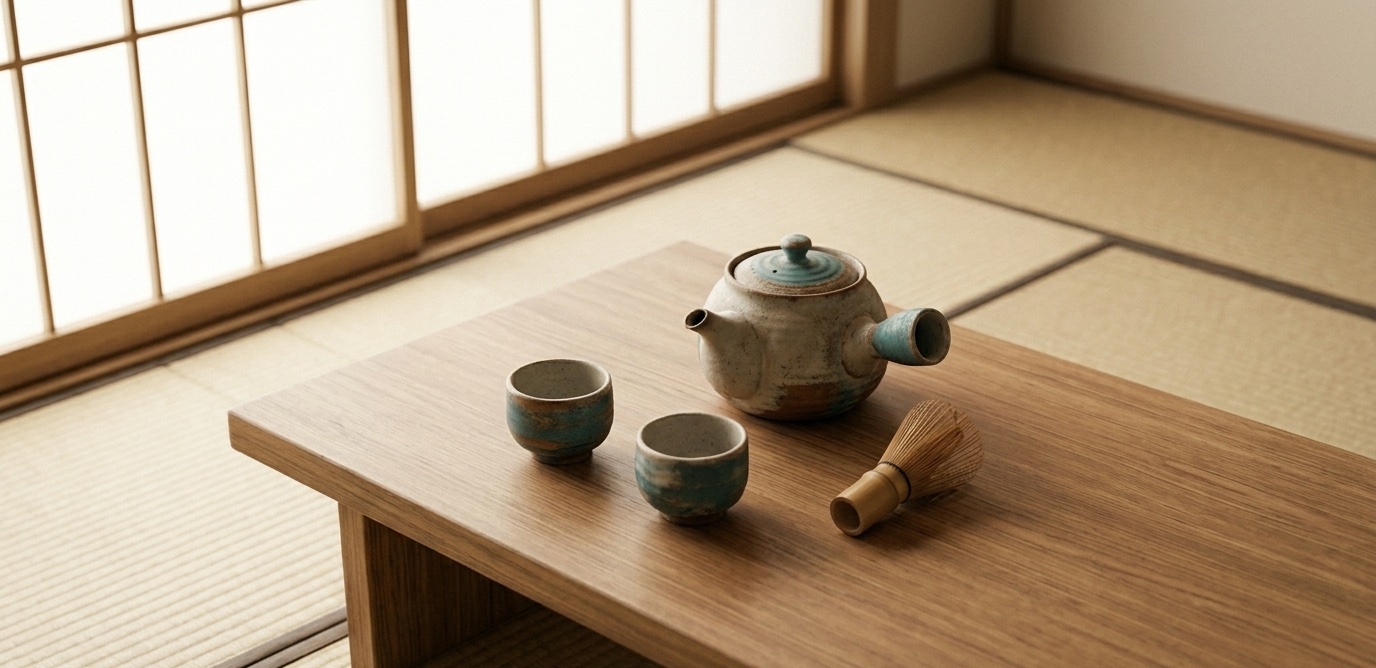 Traditional Japanese craftsmanship and business setting