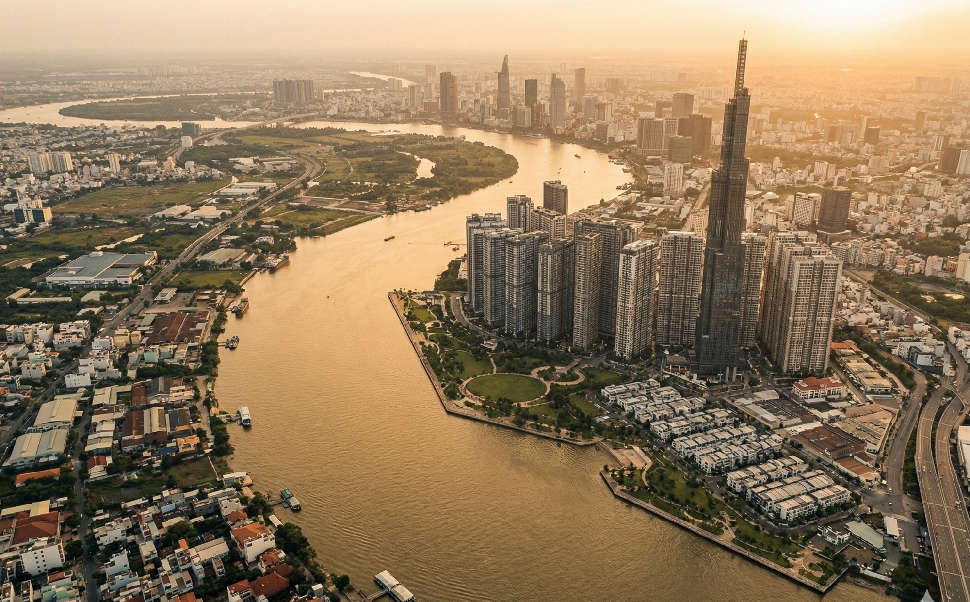 Vietnam manufacturing and urban industrial landscape